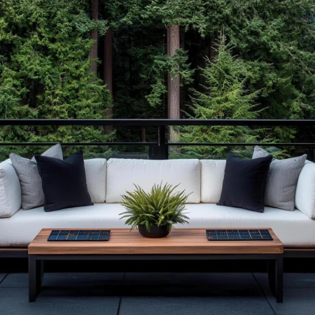 serene-outdoor-patio-furniture-modern-sofa-with-forest-view-relaxing-evening-ambiance-free-photo